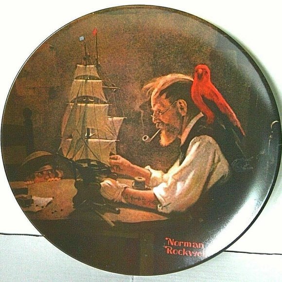 E. M. Knowles Other - Norman Rockwell Collectible Decorative Plate Ship Builder Display Heritage Wall